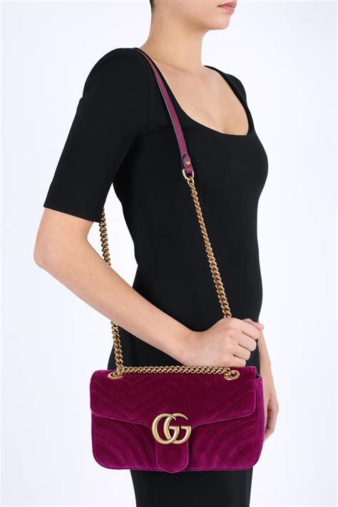 gucci marmont small velvet shoulder bag|gucci marmont small matelasse bag.